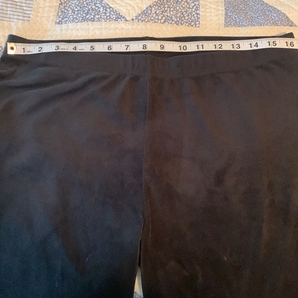 Women’s XL Black Velour-Feel Slimfit Comfy Pull-On Pants Made by No Boundaries - Picture 5 of 8